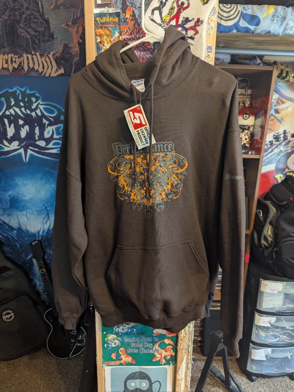 NWT 2010 Snap On Performance Tools Brown Pullover Hoodie sz Large